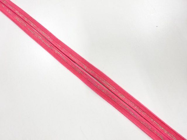 アンティーク　正絹　帯留め用手組三分紐